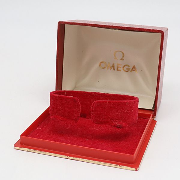 良品 オメガ アンティーク 空箱/BOX 腕時計用 レッドカラー