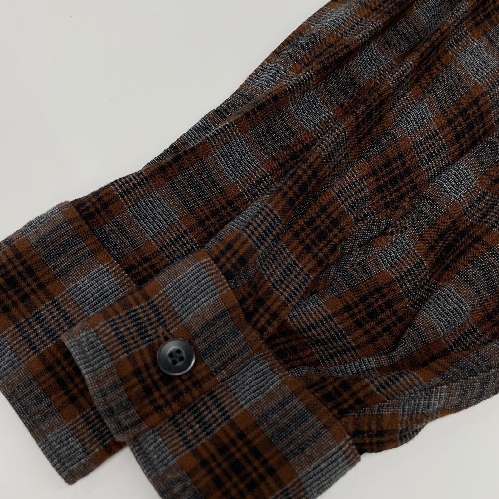 COMOLI コモリ 19SS ブラウンチェック P01-01013 レーヨン オープンカラーシャツ 1 COMOLI コモリ 19SS ブラウンチェック P01-01013 レーヨン オープンカラーシャツ 1