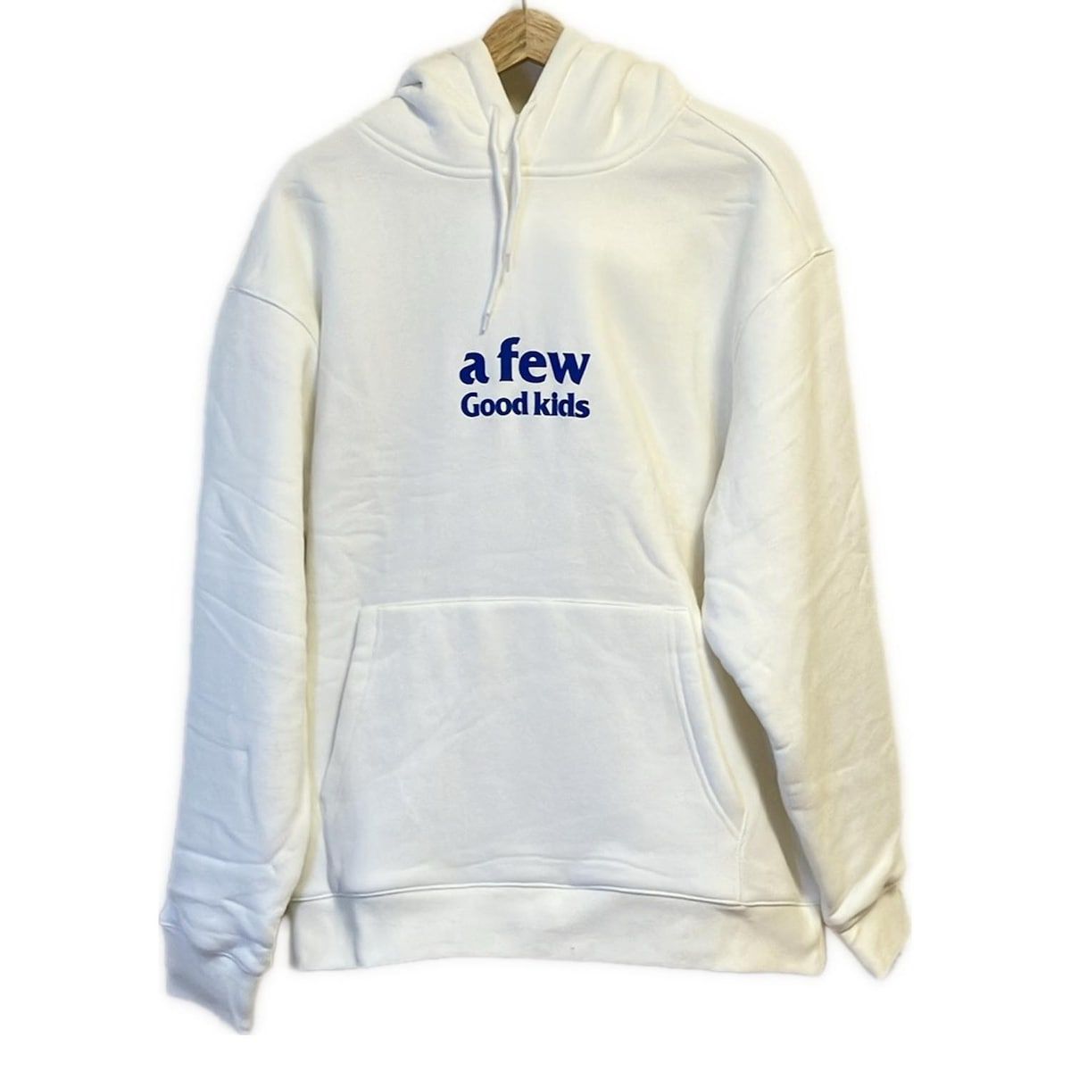 A FEW GOOD KIDS アフューグッドキッズ パーカー サイズL メンズ - 白×ブルー 長袖