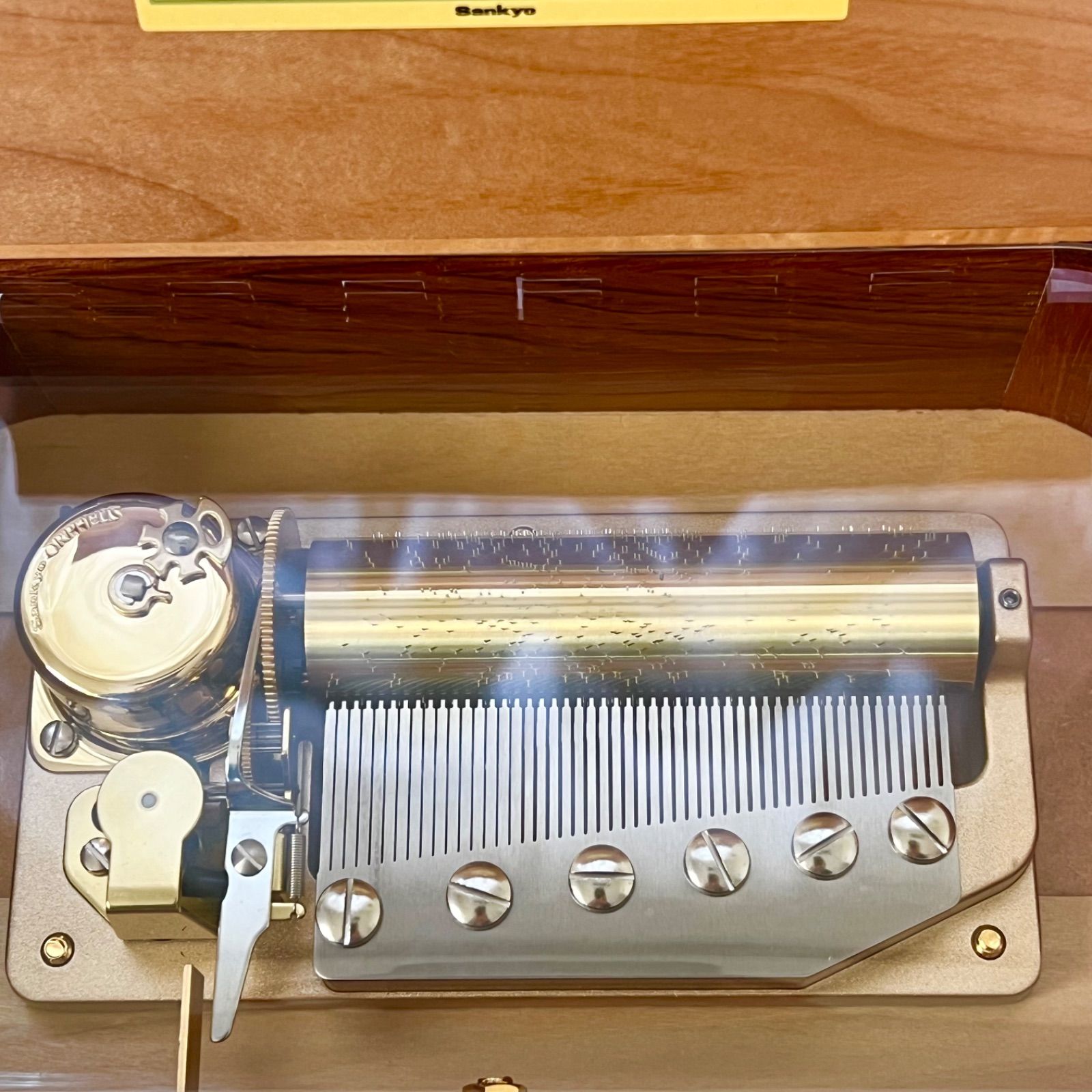 即納】 オルゴール 50弁オルゴール 木製オルゴール EX-284-G