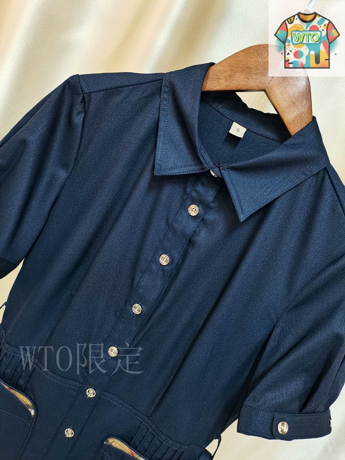 今日WTO】Burberry クラシックカラー チェックワンピース-GM68