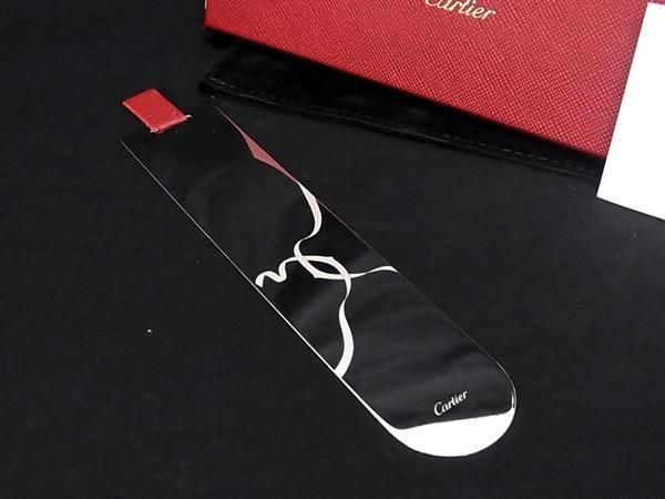 □新品□未使用□ Cartier カルティエ レザー ブックマーカー 栞