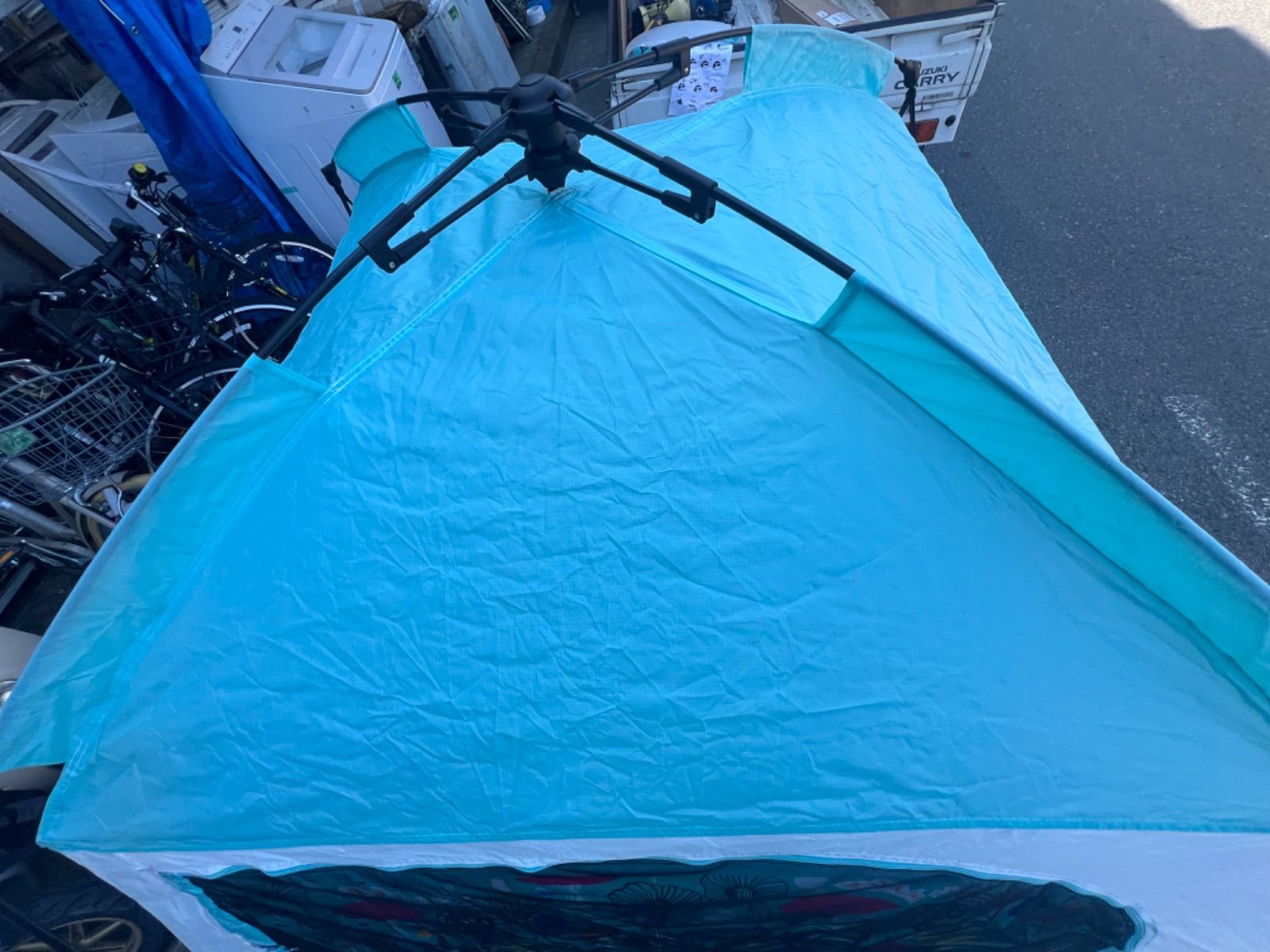 アウトドア ABCCAMPING ワンタッチテント4人用 自立式 未使用