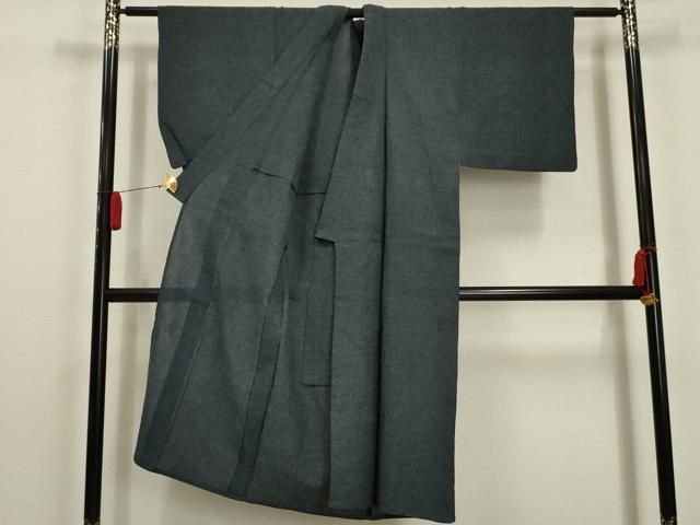 平和屋着物＊夏物 男性 小紋 紗 霞文 AABA5581sx