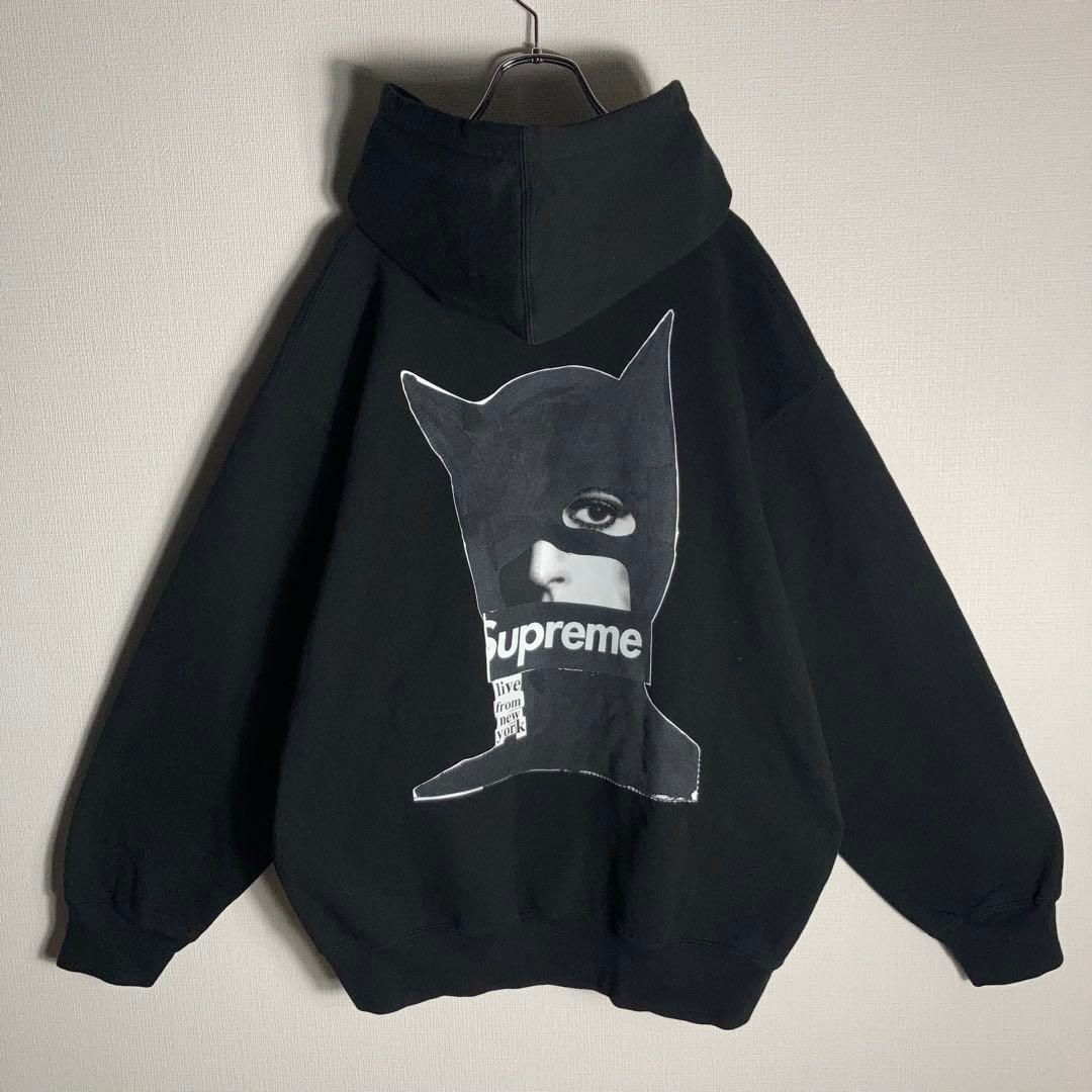 【aespa ジゼル着用】SUPREME プルオーバーパーカー キャットウーマン aespa ジゼル着用】SUPREME プルオーバーパーカー キャット