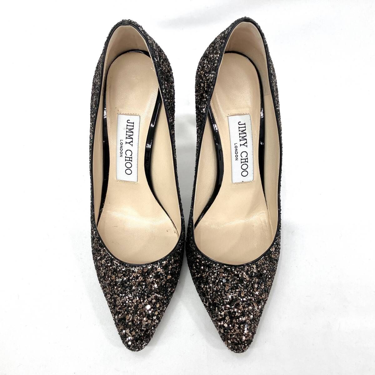 JIMMY CHOO ジミーチュウ ROMY 85 グリッターパンプス サイズ35 1/2