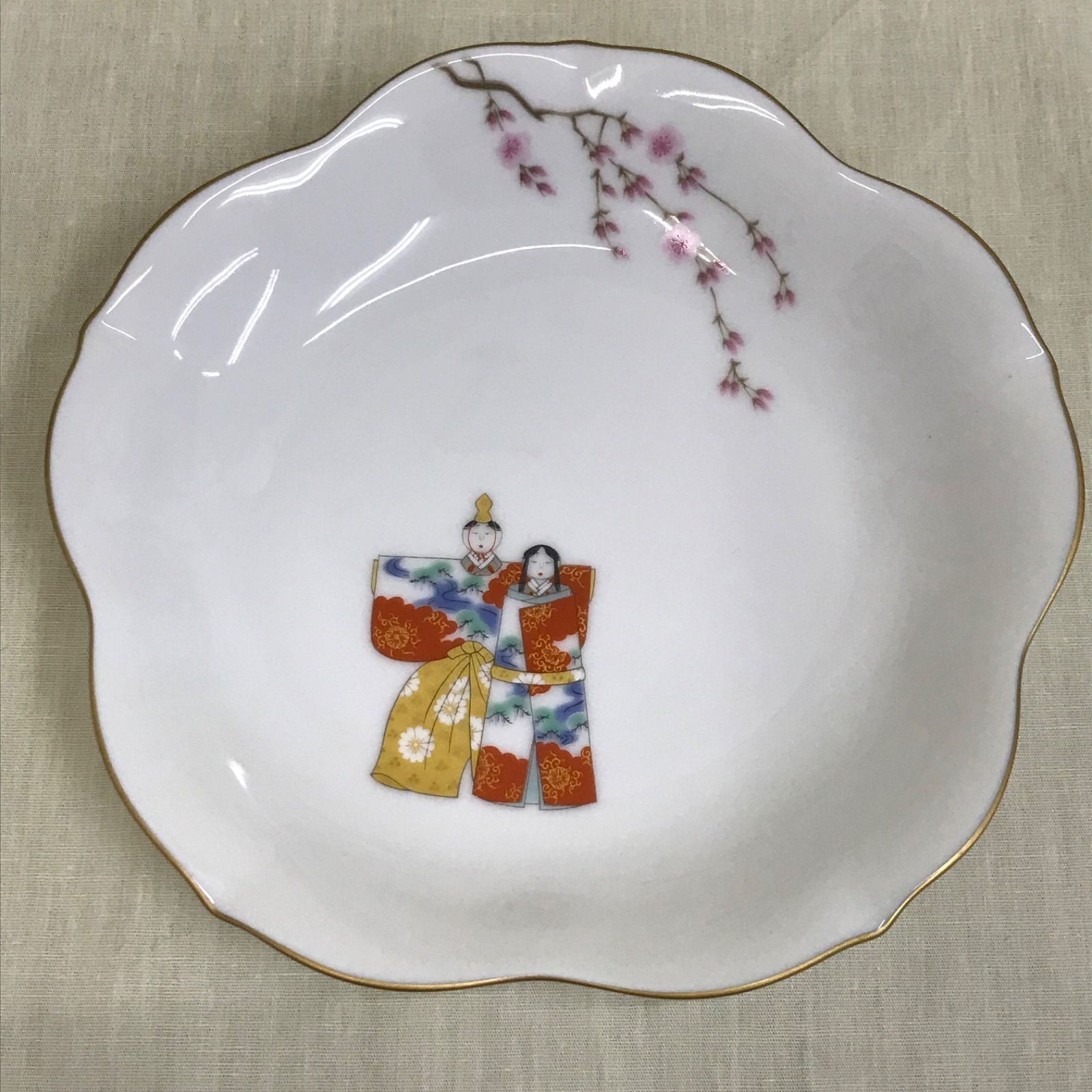 HK】 深川製磁 ひな人形 桜型取皿揃 5枚 - メルカリ