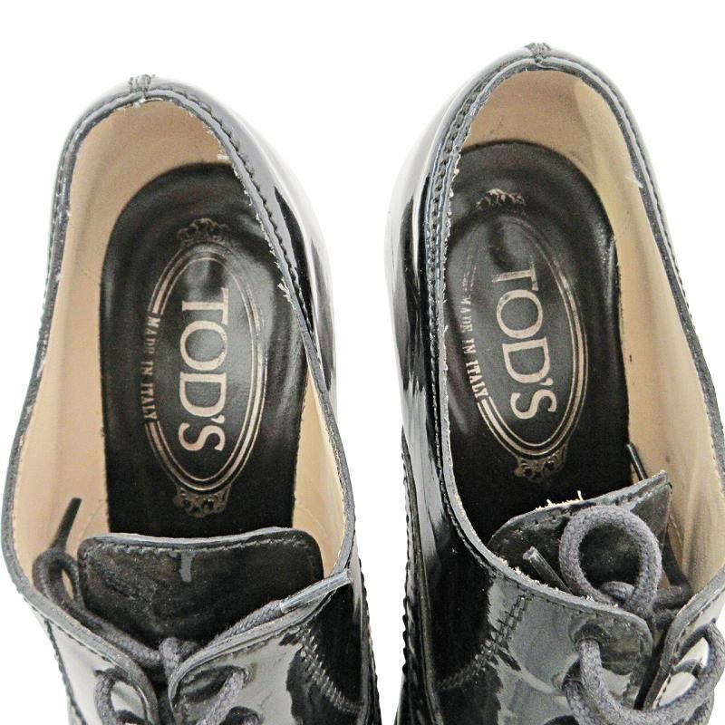 トッズ TOD'S ブーティ レースアップシューズ 革靴 チャンキー