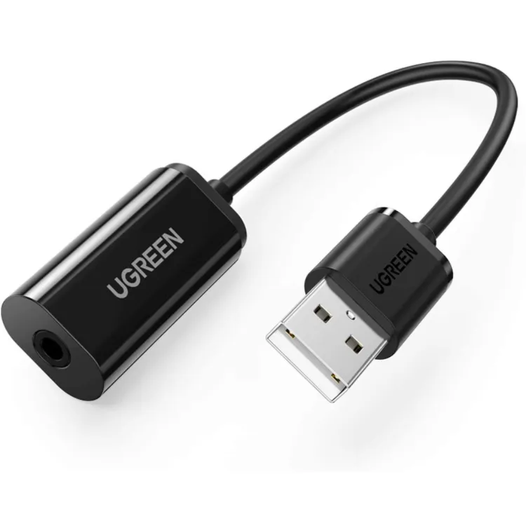 UGREEN USB オーディオ 変換アダプタ 外付サウンドカード USB 3.5mm