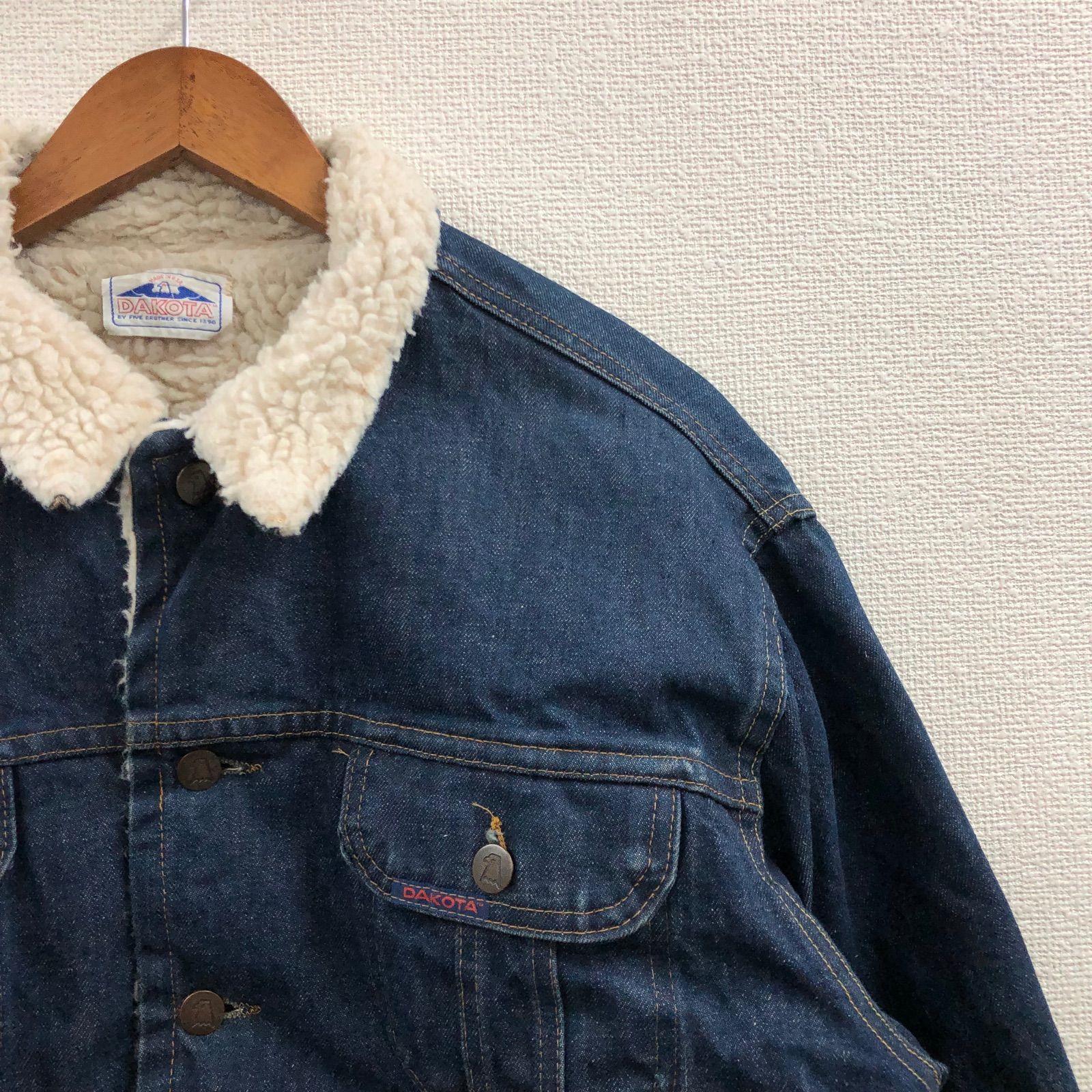 USA製 DAKOTA ダコタ Vintageヴィンテージ デニムジャケット 当店一番人気】 USA製 デニムジャケット Vintageヴィンテージ