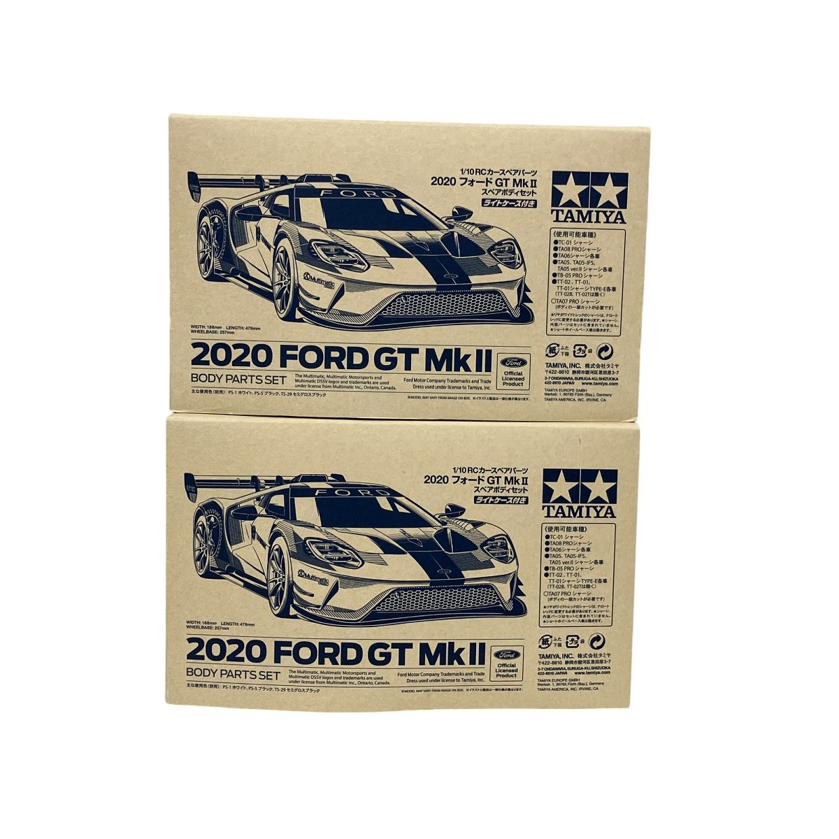 TAMIYA 2020 FORDGT MK II スペアボディセット 1/10RCカースペアパーツ 2点セット 未使用 S9325814 - メルカリ