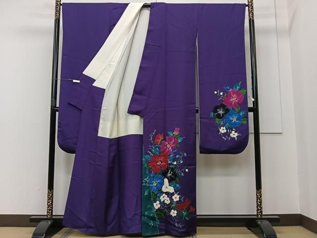 平和屋着物□豪華振袖 手描き 草花文 金彩 正絹 逸品 CAAS7713ua 2025