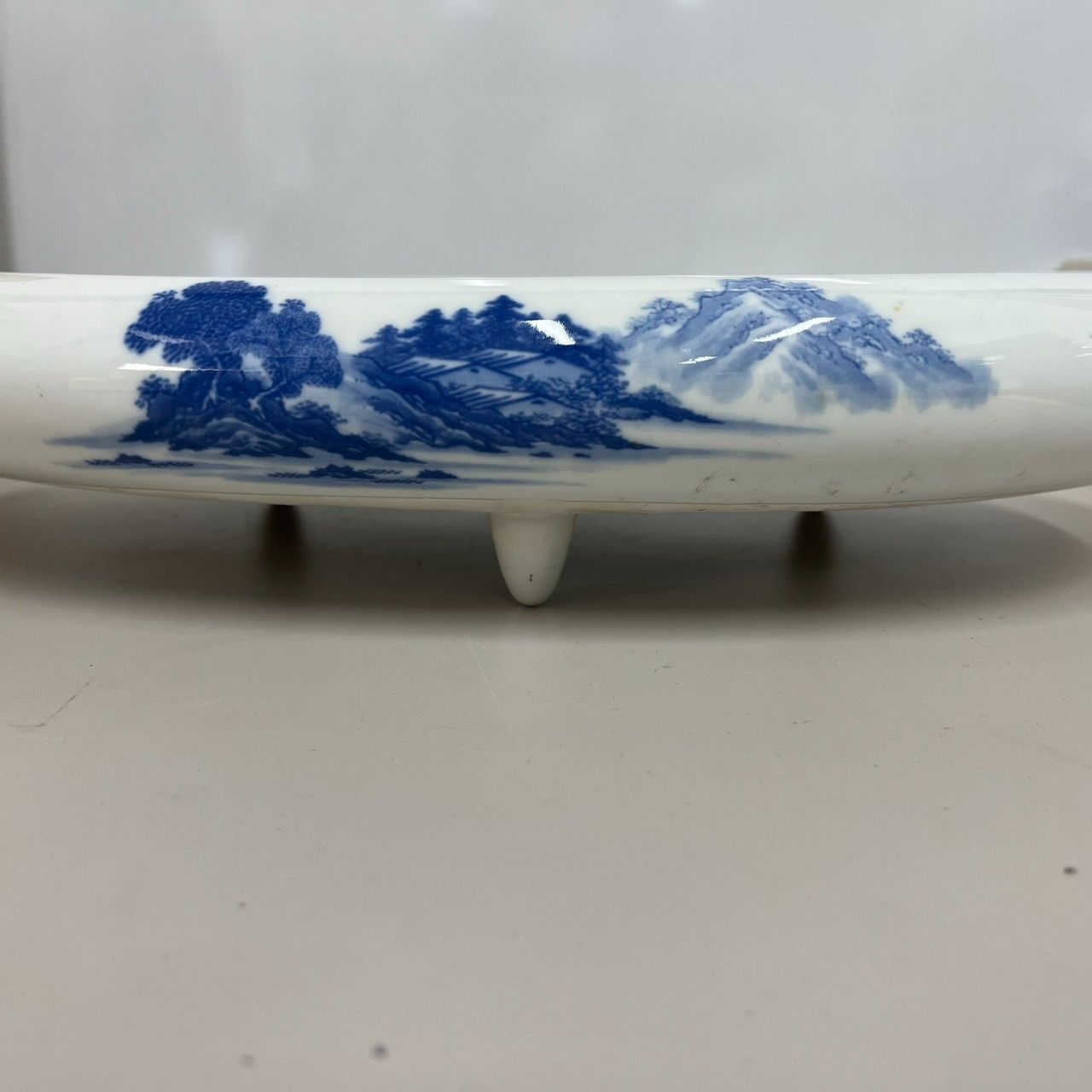 花器　山水　哲山作 有田焼 哲山作 山水絵 花器 皿 - メルカリ