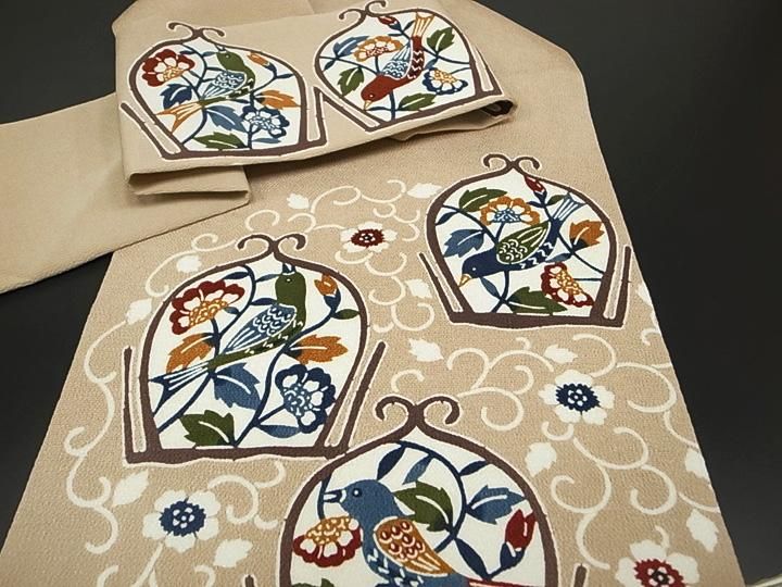 平和屋本店□希少 本場黄八丈 本高貴 染：西條謹一 機：菊池倍世 手織