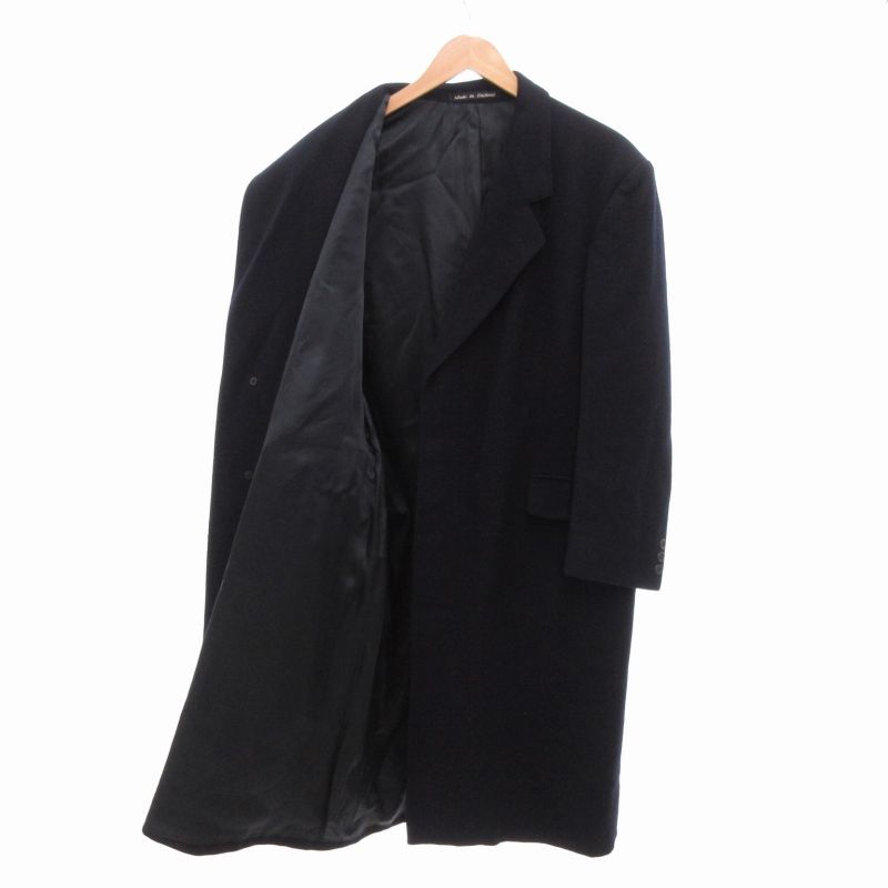 美品【Burberry】カシミヤ混 ビンテージ ウール ダブル チェスターコート 7927 90s バーバリーズ ウール カシミヤ混 ダブル チェスターコート