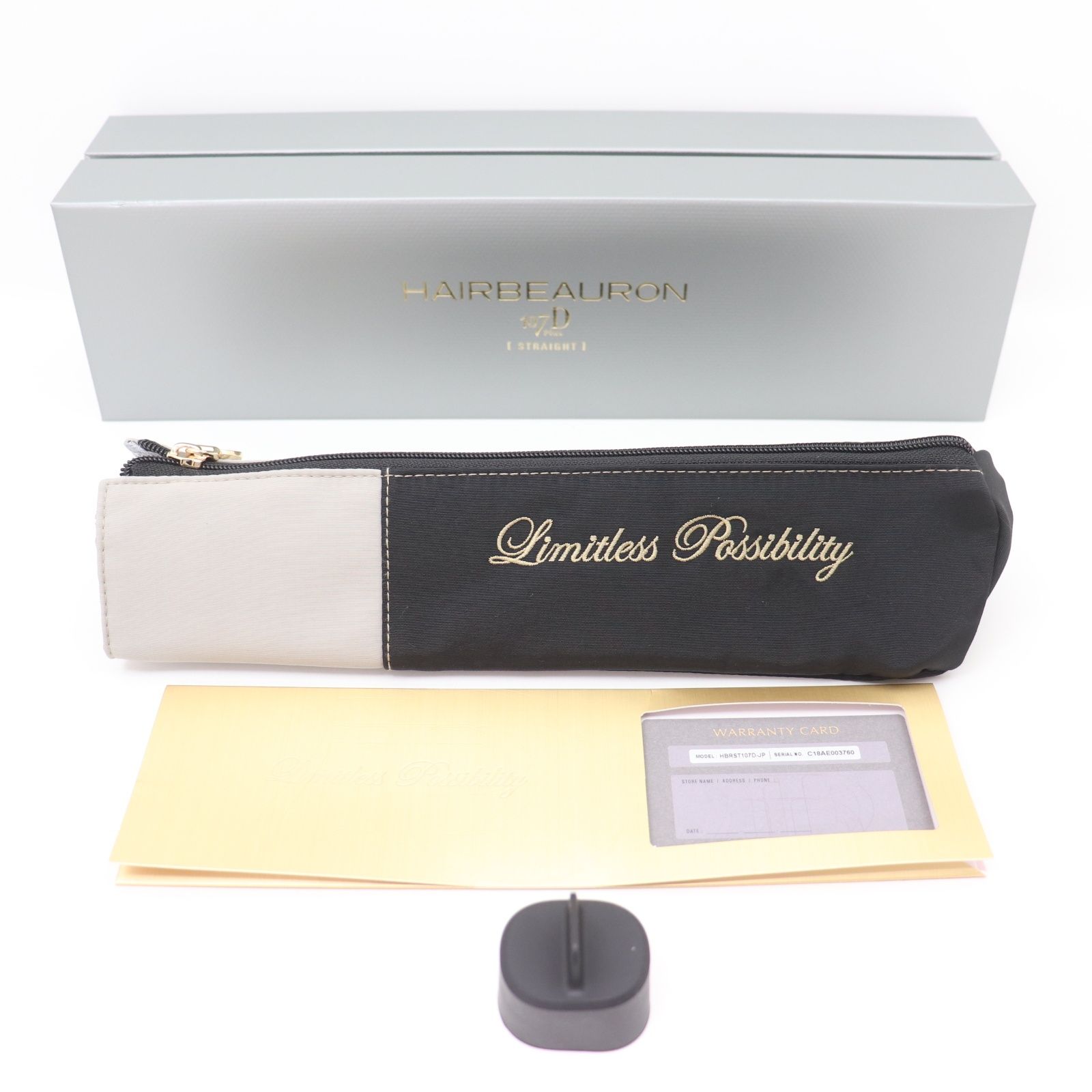HAIRBEAURON 107D ストレートヘアアイロン 専用ケース付き HAIRBEAURON
