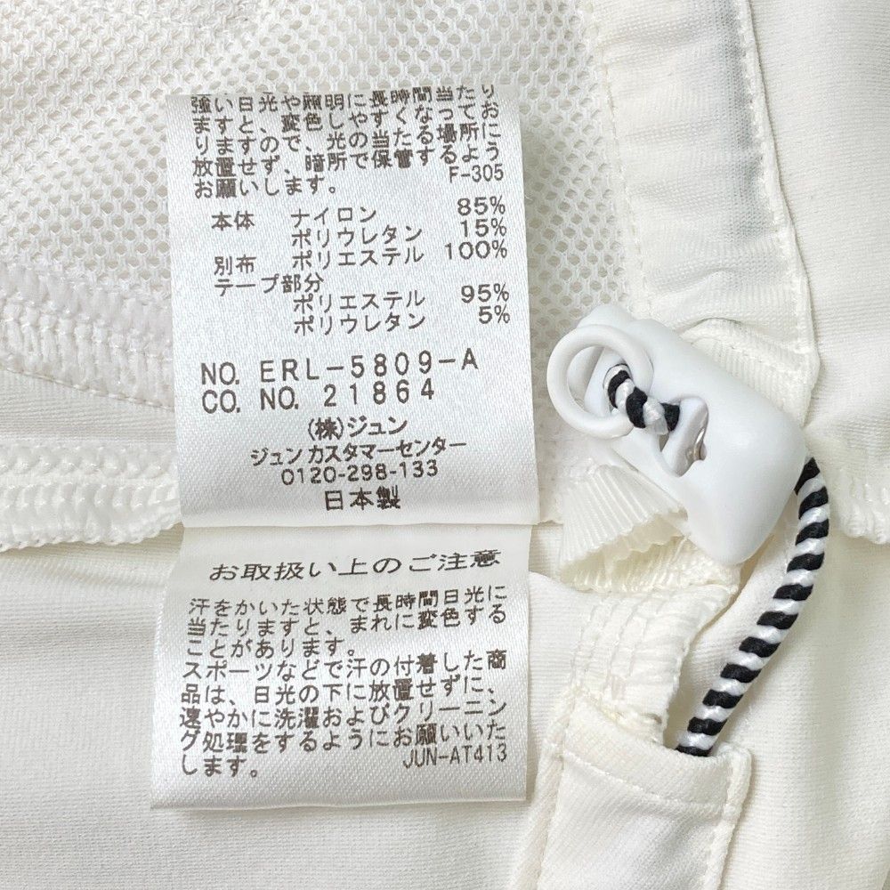 サイズ：L JUN&ROPE ジュン アンド ロペ  ジップジャケット  ホワイト系 [240101447665] ゴルフウェア レディース ストスト サイズ：L JUN&ROPE ジュン アンド ロペ ジップジャケット