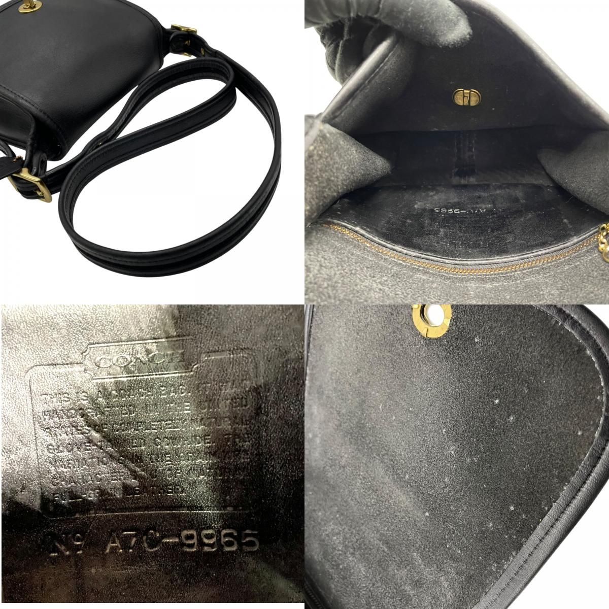 美品 COACH コーチ オールドコーチ グラブタンレザー 本革 9965 