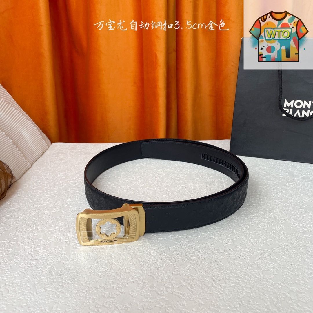 今日特価】Montblanc モンブラン レザーベルト - メルカリ
