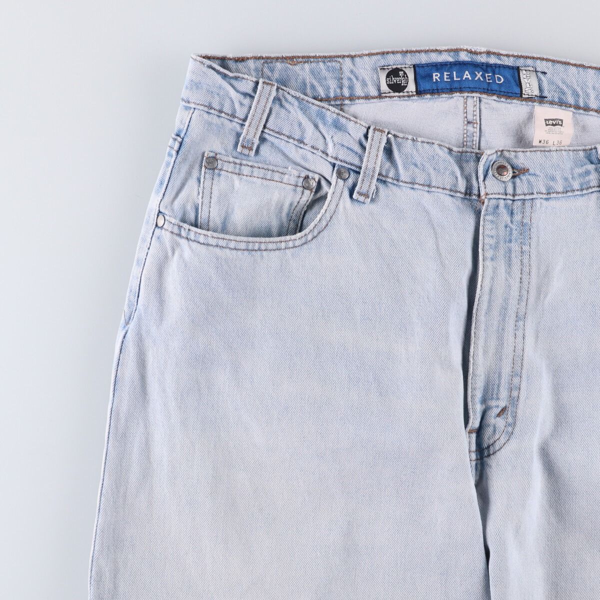 古着 90年代 リーバイス Levi s SILVER TAB シルバータブ RELAXED テーパードデニムパンツ メンズw35相当 ヴィンテージ evb032610 WWW_MORNINGWALKER_COM