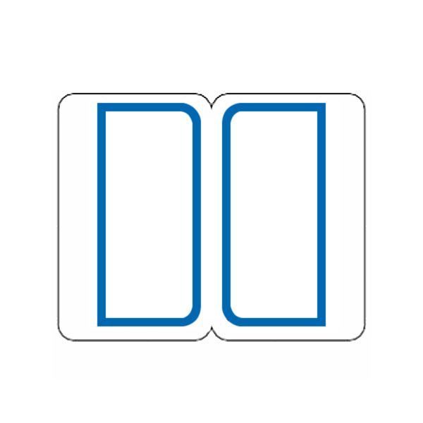 まとめ ライオン事務器 インデックスラベル 大27×34mm 青枠 BL1-100 1パック 900片 9片×100シート ×10セット