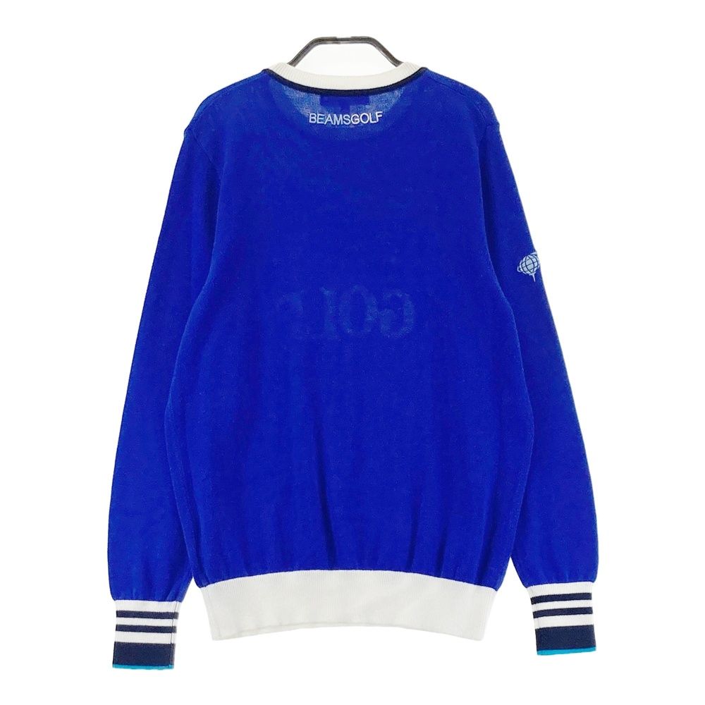 サイズ：L BEAMS GOLF ビームスゴルフ ニットセーター ブルー系