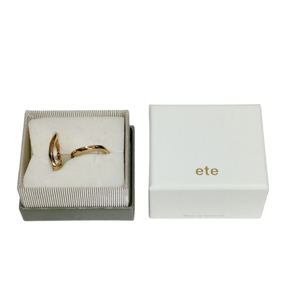 ete パールハグピアス （両耳） 良品 ete エテ 925SV バイカラー