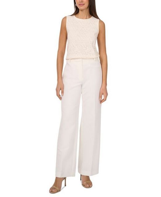 売れ筋商品|||ヴィンスカムート カットソー トップス レディース Women's Crewneck Sleeveless Lace Top New Ivory 送料無料】 ヴィンスカムート レディース シャツ トップス
