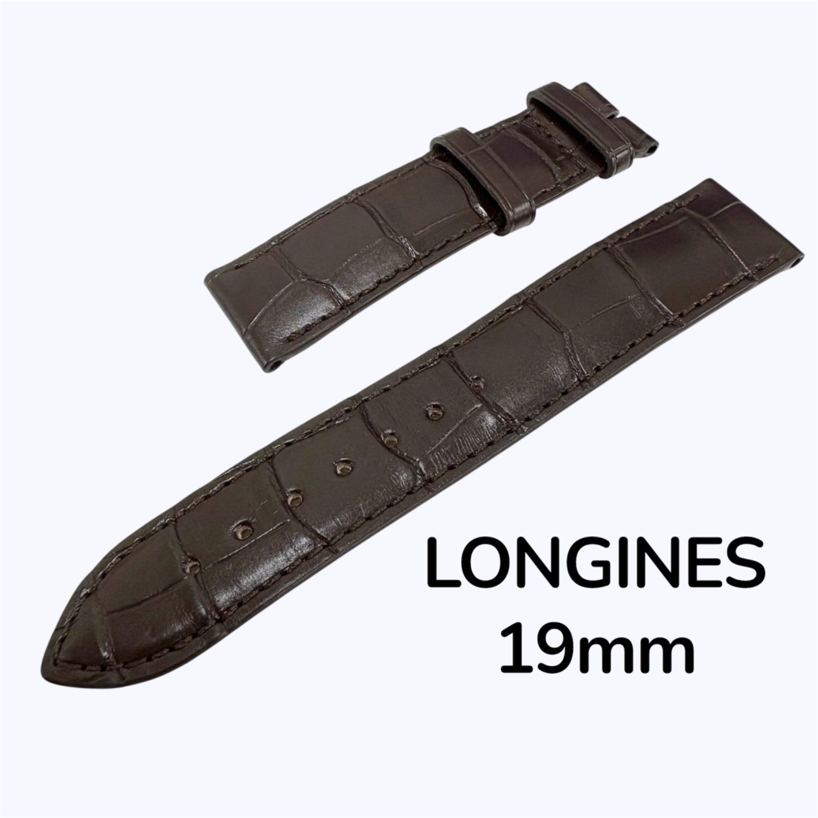 【中古品】時計バンド LONGINES ロンジン 純正 19mm L682152130 レザーベルト 中古品】時計バンド LONGINES ロンジン 純正 19mm L682152130 レザー