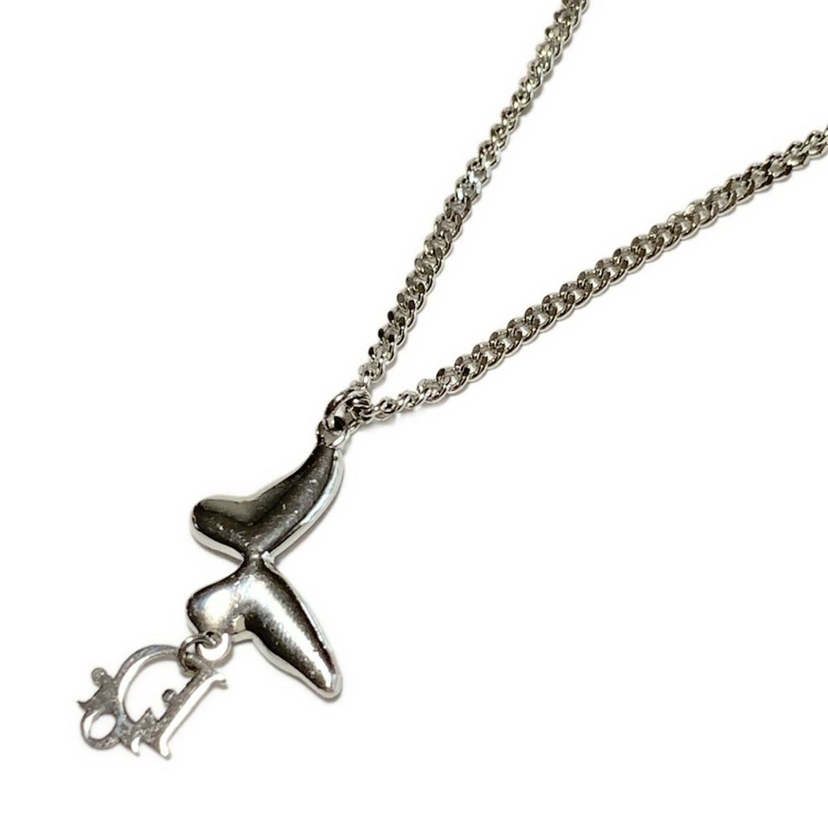 クリスチャンディオール ネックレス バタフライ シルバー DIOR/ChristianDior(ディオール/クリスチャンディオール