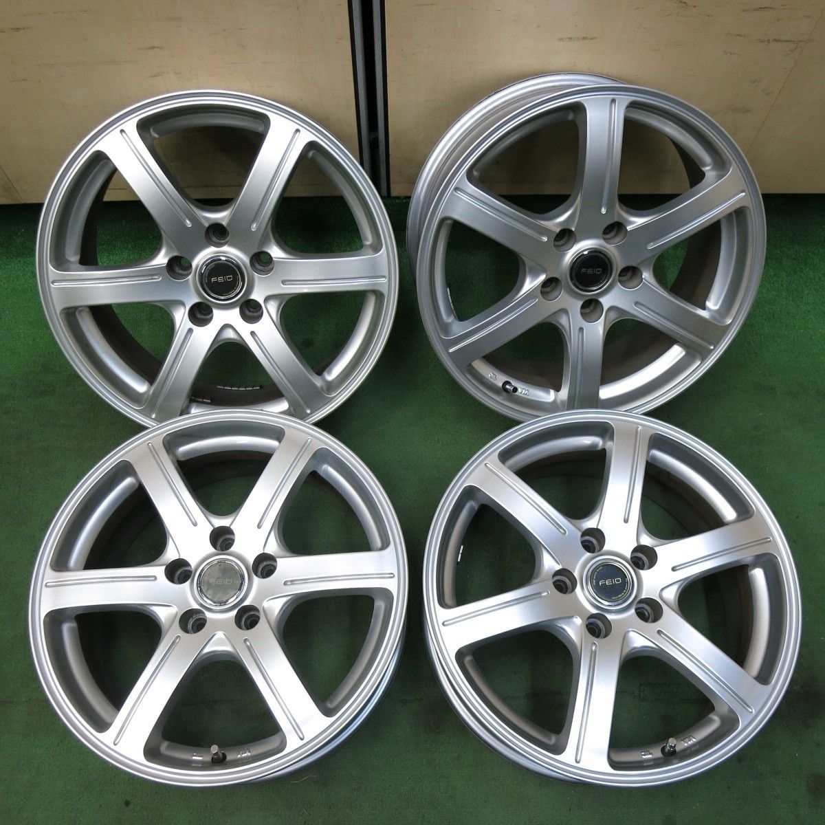 4本価格 FEID ブリヂストン 製 17インチ ホイール 17×7J PCD114.3|5H 5032106SYホ