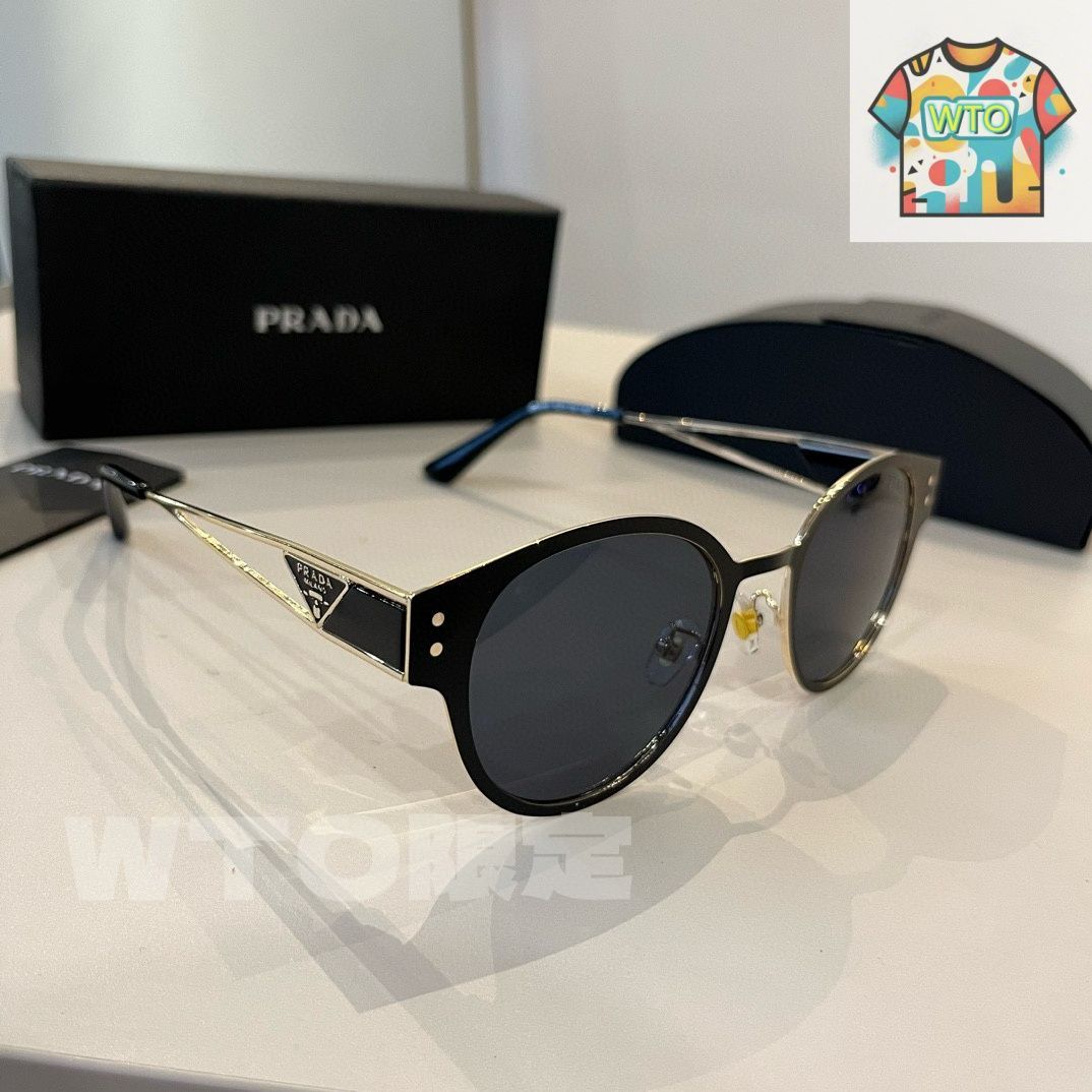 めんぱんさま⭐︎PRADA ラウンド型サングラス ブラック 554159_1639635327484.jpg?width