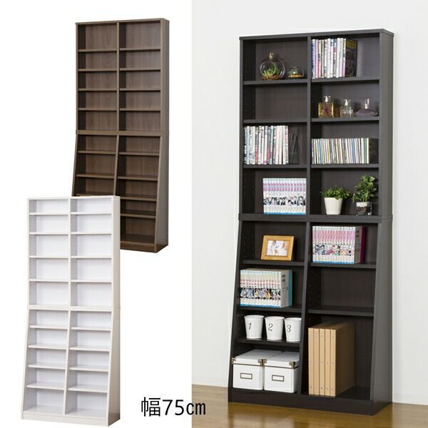 APPOLYN】本棚 回転式本棚 4段 A4紙が入る高さ 大容量 本棚 回転式本棚