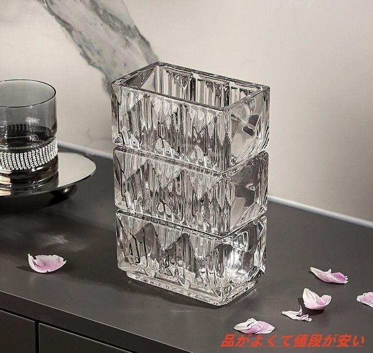 ☆未使用品☆カットガラス花瓶 美　AY-140 オーロラのように煌めく、丸いガラスの花瓶【aura - アウラ】