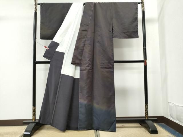 平和屋着物○染色作家 寺島利男 訪問着 紬地 吉祥文 正絹 逸品 未使用