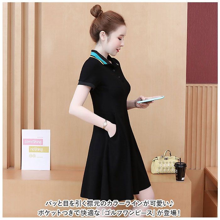 テニスウエア ワンピース ブラック 完売 黒 L フィラ FILA