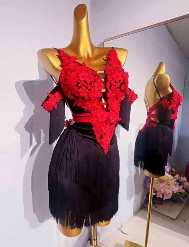 社交ダンス衣装 ラテンワンピースドレス キラキラ ブルー オーダー