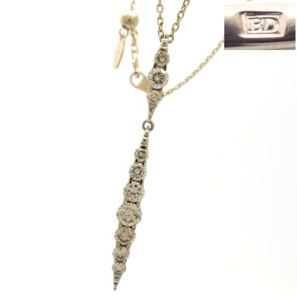 Kashikey ネイキッド ネックレス K18BG ブラウンダイヤ 1.00ct BD