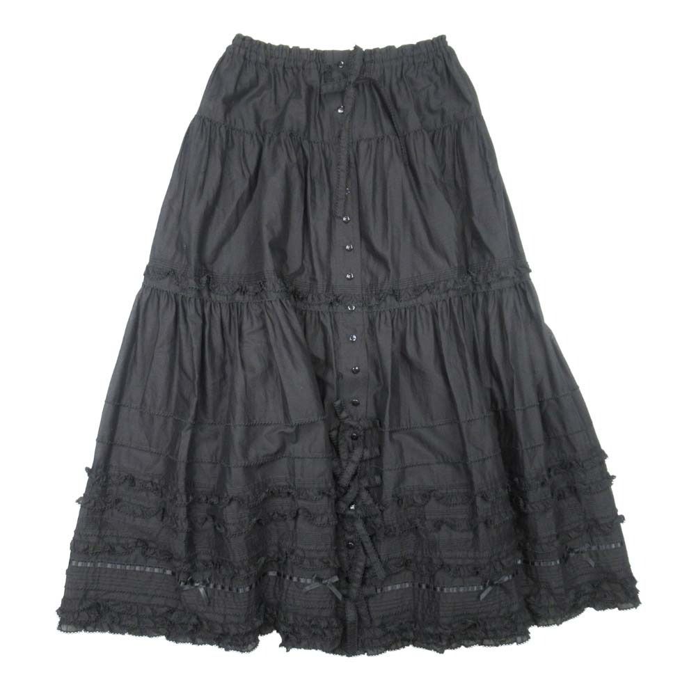 新品同様 PINK HOUSE ピンクハウス リボンいっぱいローンスカート