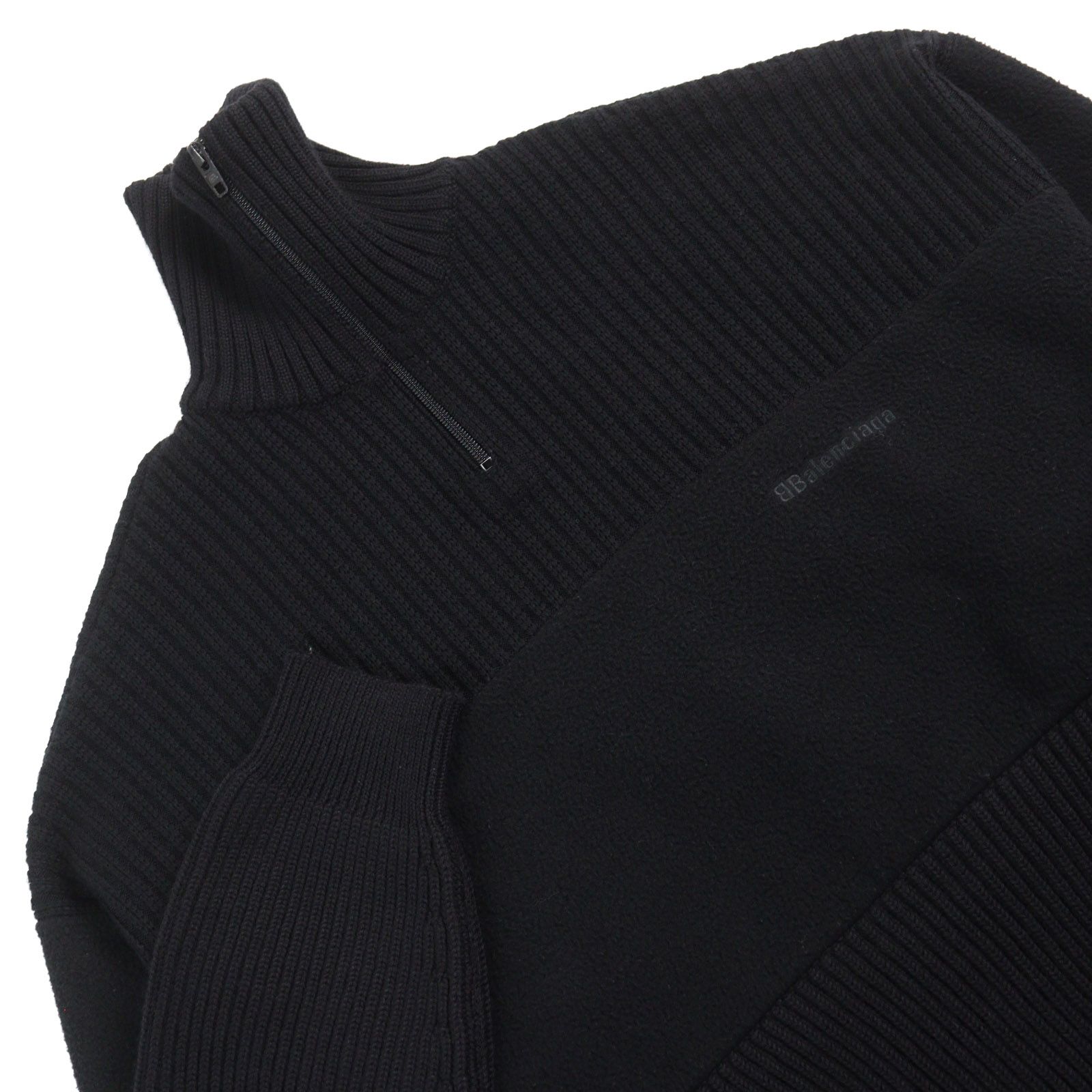 美品○BALENCIAGA バレンシアガ 20AW 641734 ロゴ総柄切替 オーバー  