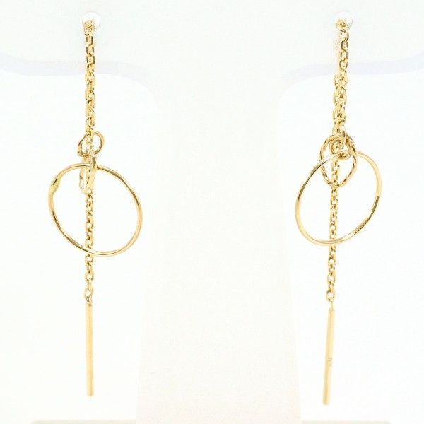K10YG　ピアス　pierced earrings　総重量約0.4g