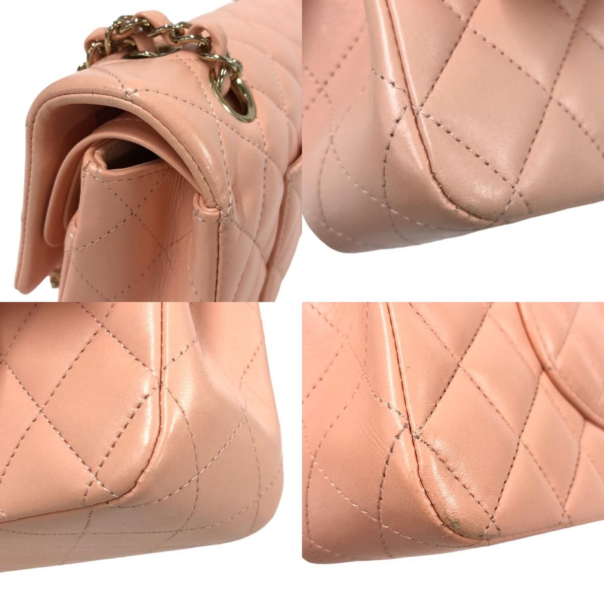 シャネル CHANEL マトラッセ25 A01112 ピンク ゴールド金具 ラムスキン
