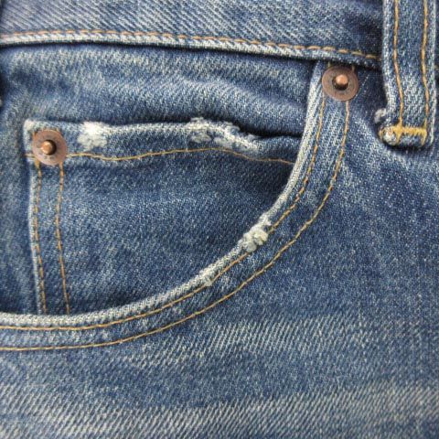 セリーヌ CELINE by Hedi Slimaneダメージ加工デニム 26 セリーヌバイ