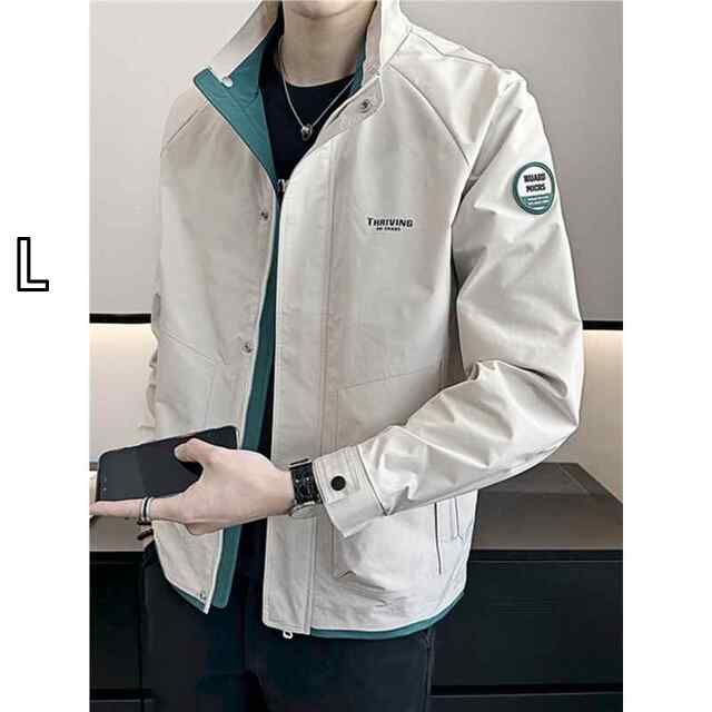 【爆買い，お得】 [L]メンズ  服 シンプル ファッション オシャレ 大人 かっこいい 大きいサイズ ストリート 紳士服 ジャケット 秋 ジャケット ファッション ワークウェア トップス ハイエンド スタンドカラー その他