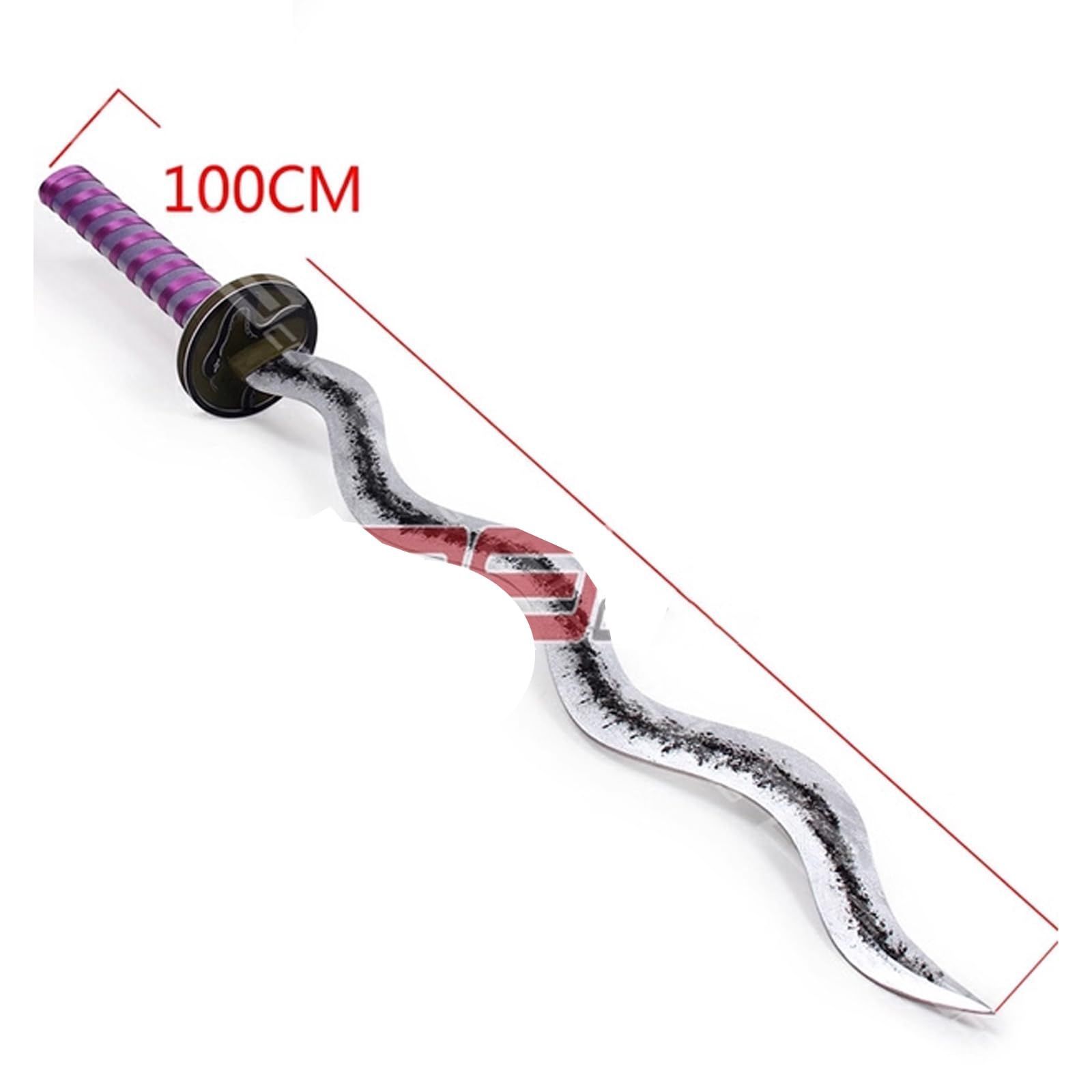 鬼滅の刃 伊黒 小芭内 コスプレ道具 武器 日輪刀 模造刀 へび柱 いぐろ おばない cosplay道具 変身 変装 仮装 パーティー ハロウ