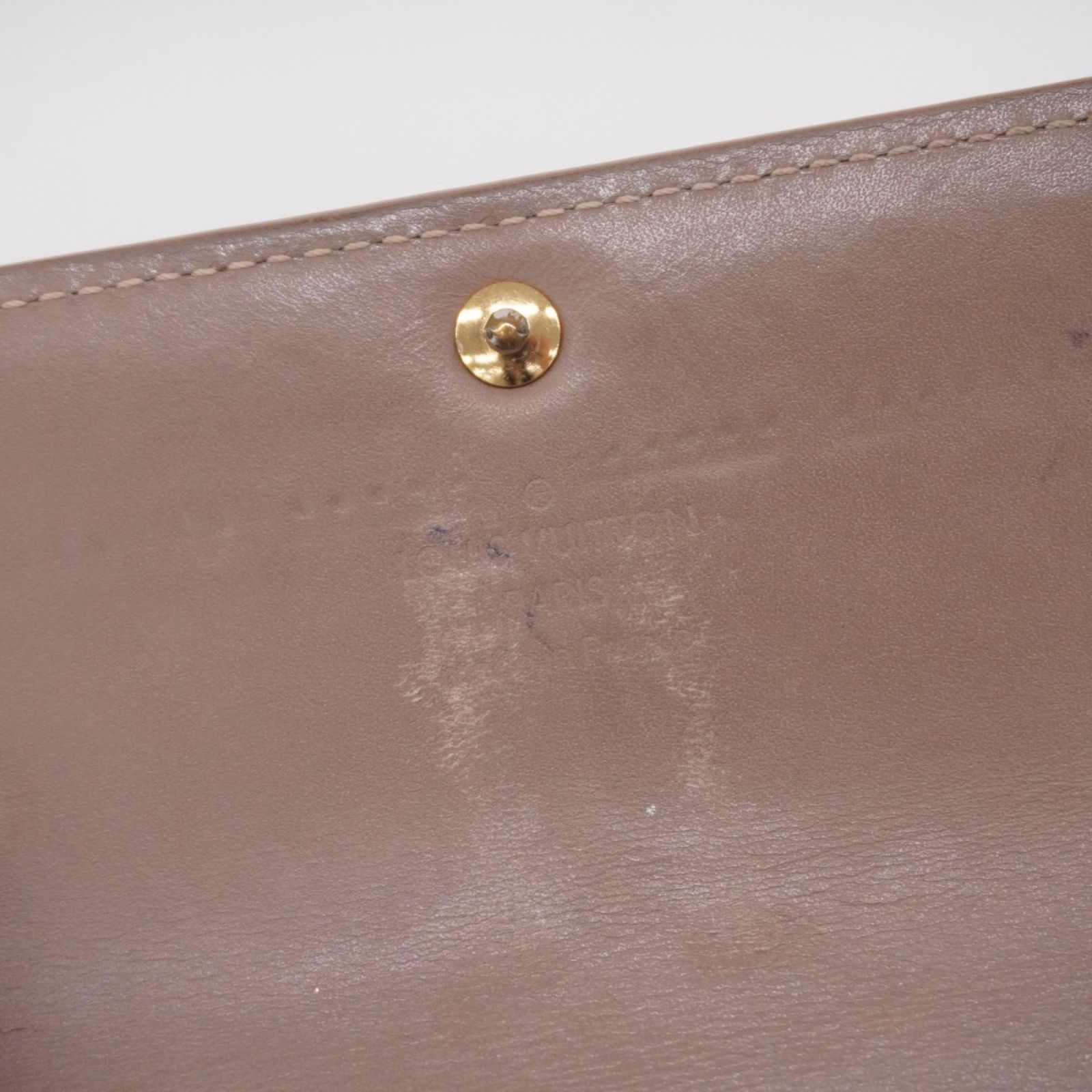 【ルイヴィトン】長財布 ヴェルニ サラ M91764 レディース ルイ・ヴィトン ヴェルニ 財布 ポルトフォイユ・サラ ベージュ