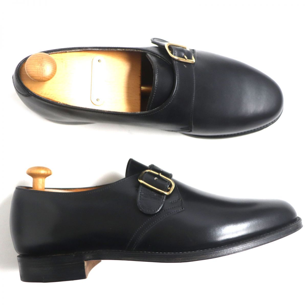 極美品▽Lloyd Footwear ロイドフットウェア モンクストラップ レザー