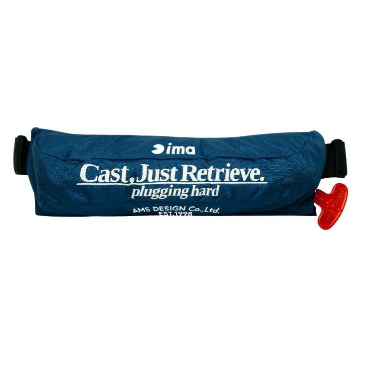 アムズデザイン アイマ インフレータブル ライフベルト CJR ブルー 70-100cm