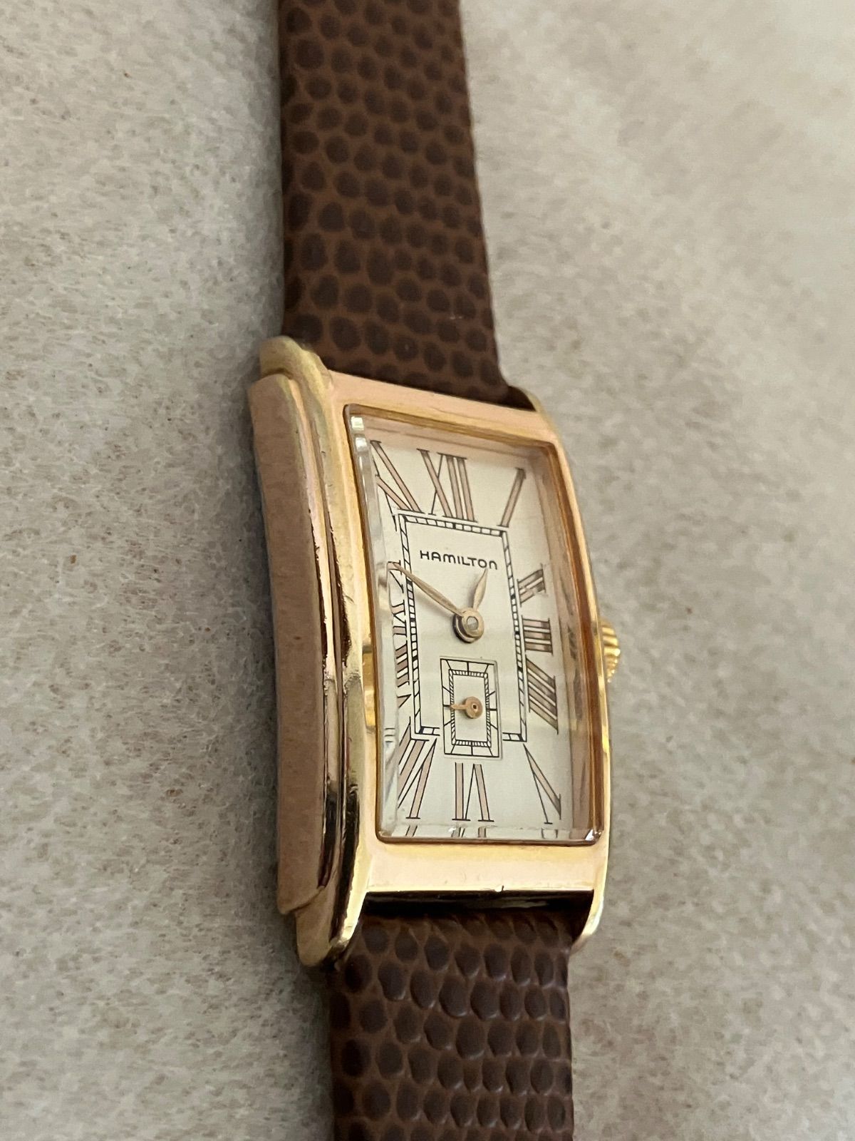 値下げ 稼働☆ハミルトン Hamilton アードモア スモセコ レディース QZ  