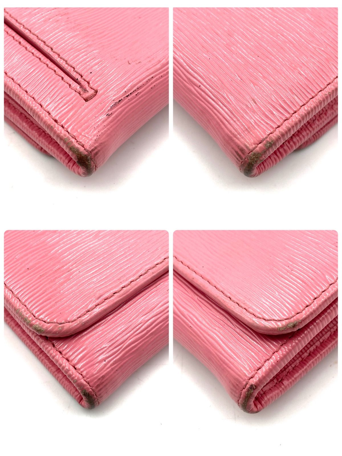プラダPRADAヴェッテロムーブコンパクトウォレットピンク系 極美品✨】プラダ ヴィッテロムーブ レザー 長財布 ピンク RFID